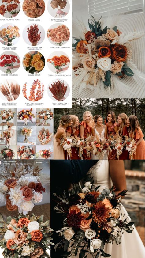 Rustic Wedding Theme Colors Summer, Nov Wedding Ideas, Fall Wedding Boho Bohemian Style, Fun Fall Wedding Ideas, August Rustic Wedding, Fall Wedding Simple Decor, Fall Sunflower Wedding Colors, October Themed Wedding, Rustic Fall Wedding Aesthetic