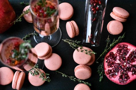 Best Drink, French Macaron, Pomegranate Molasses, Almond Paste, Creamed Eggs, Ring In The New Year, French Macarons, Oven Racks, Baking Sheets