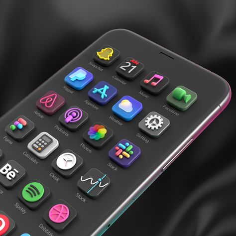 iOS 14 Big Sur 3D icon pack on Behance 3d App Icons, Icon Pack Android, Icon Pack Ios, Iphone Icon Packs, Themes For Mobile, Android Icons, Surf Vintage, Android Theme, Mobile Icon