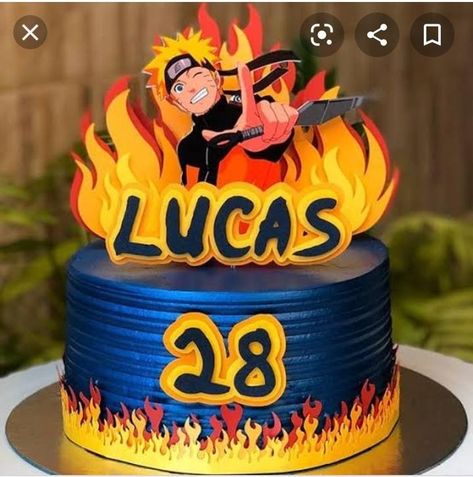 Bolo Hot Wheels, Bolo Naruto, Different Types Of Cakes, Anime Cake, Naruto Uzumaki Art, Types Of Cakes, Naruto Uzumaki, Silhouette Studio, Naruto