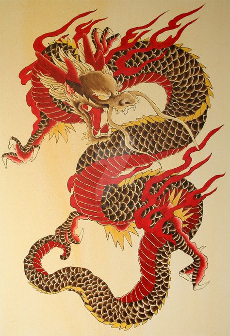 East Asian Dragon, Orca Tattoo, Chinese Dragon Art, Dragon Painting, Dragon Chino, Chinese Dragon Tattoos, Yakuza Tattoo, Chinese Illustration, Hamsa Tattoo