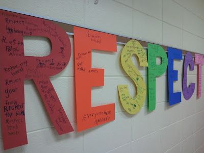 A great idea for any important inquiry based word or values, brainstorm and write on the letters to display. Respect Lessons, Guidance Counseling, Character Counts, Showing Respect, Guidance Lessons, Counseling Lessons, Elementary Counseling, Elementary School Counseling, College Activities