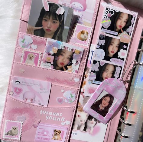 A5 Binder Deco Kpop, Macaroon Binder Kpop, A5 Binder Deco, Pc Binder Deco, Macaron Binder Deco, Binder Decoration Ideas, Kpop Binder Deco, Txt Collage, Macaron Binder