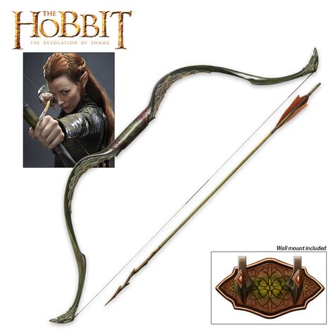 Tauriel Elven Bow and Arrow | BUDK.com - Knives & Swords At The Lowest Prices! Elven Bow, Hobbit Tauriel, Tactical Pocket Knife, The Hobbit Movies, Desolation Of Smaug, Graphic Motif, Wood Elf, Tauriel, Collectible Knives