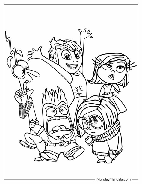 Coloring Pages Simple Cute, Up Coloring Pages Pixar, Disney Worksheets Printables, Disney Coloring Sheets Free Printables, Inside Out Colouring Pages, Inside Out 2 Coloring Pages, Inside Out Characters Coloring Pages, Inside Out Coloring Sheets, Pixar Coloring Pages