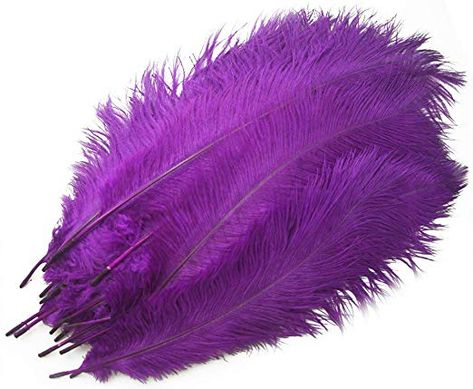 Piokio 20 pcs Purple Ostrich Feathers 12-14 inch (30-35 cm) for Wedding Decorations, Holiday Home Decor Gatsby Decorations, Feather Wedding Decorations, Smudging Feathers, Feather Fans, Wedding Party Centerpieces, Purple Feather, Feather Fan, Feather Wedding, Home Wedding Decorations