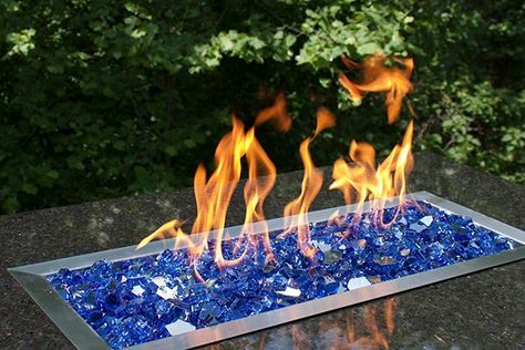 How to Install a Propane Fire Pit Burner Pan - by Celestial Fire Glass Diy Propane Fire Pit, Fire Pit Tables, Fire Ideas, Make A Fire Pit, Diy Outdoor Fireplace, Outdoor Fire Pit Designs, Glass Fire Pit, Propane Fire Pit Table, Gas Fire Pit Table