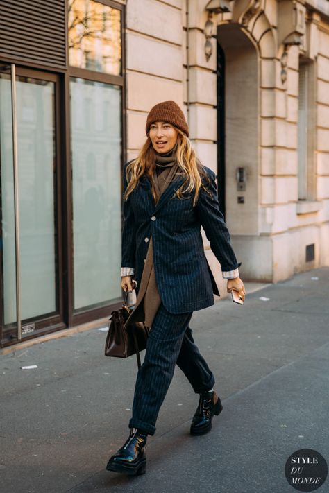 Haute Couture Spring 2020 Street Style: Alexandra Golovanoff 2020 Street Style, Reportage Photography, Winter Street, Street Style Winter, Winter Clothes, Fashion 2020, Street Chic, Street Styles, Street Style Women