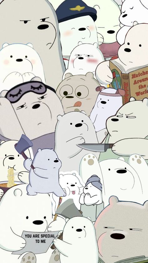 Ice Bear Aesthetic, Ice Bear Wallpaper, We Bare Bear, Ice Bear We Bare Bears, Kirby Character, We Bare Bears Wallpapers, Ice Bear, Ice Bears, Cute Fall Wallpaper