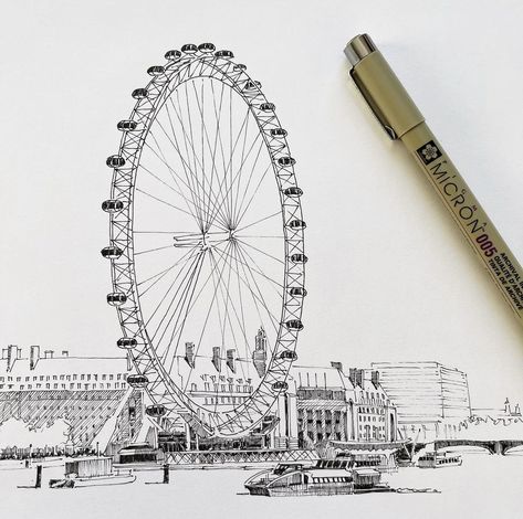 #fashion #aesthetic #drawing #draw #drawingideas #drawthisinyourstyle #dress #london #tiktok #lunapark #çizim #drawingaesthetic London Tiktok, Sketch London, London Urban, London Drawing, England Map, The London Eye, Eye Sketch, Instagram London, Gcse Art