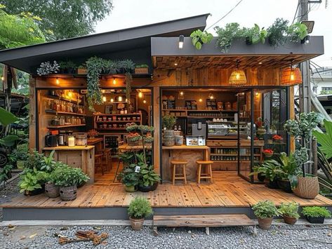 Favorite Places & Spaces Restaurant Exterior Design, Backyard Deck Ideas, Coffee House Design, Forest Cafe, Wood Cafe, Creative Backyard, Restaurant Exterior, Outdoor Restaurant Design, Small Cafe Design