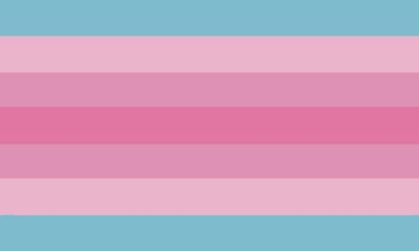 A duller version of the transfeminine pride flag with a dull blue, dull light pink, dull pink and a dull dark pink Nonbinary People, Umbrella Term, Gender Flags, Trans Flag, Lgbtq Flags, Lgbt Flag, Trans Pride, Gender Identity, Lgbtq Pride