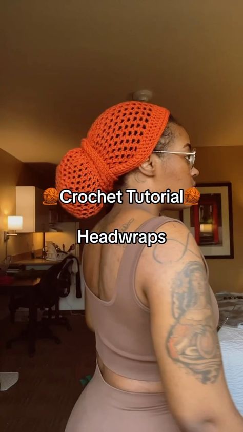 Carmen Antoinette | Gonna give my wrist a lil breaky break before I work on the durag tutorial. Please be patient with me!😅💛🫶🏾 #crochet #crochetersofinstagram… | Instagram Crochet Headwrap Pattern, Crochet Durag Pattern, Crochet Bun Cover, Crochet Durag Pattern Free, Crochet Durag, Crochet Headwrap, Knitting Jewelry, Please Be Patient With Me, Crochet Pieces