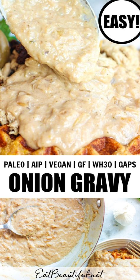 Aip Sausage Gravy, Plantain Waffles, Fantasy Feast, Paleo Gravy, Aip Sauces, Aip Sides, Aip Recipe, Aip Diet Recipes, Gaps Diet Recipes