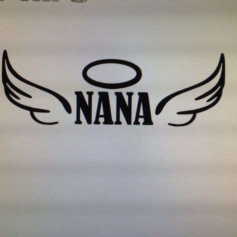 Nana Tattoo Ideas, Tatto Name, Papa Tattoo, Nana Tattoo, Rip Tattoo, Remembrance Tattoos, Band Tattoo Designs, Banner Background Hd, Angel Wings Tattoo