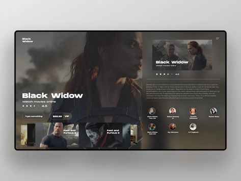 TV movie details page by Mirac on Dribbble Media Website Design, Mobile Login, Indesign Layout, Interactive Web Design, Presentation Slides Design, 포트폴리오 레이아웃, Movie App, Movie Website, Banner Design Inspiration