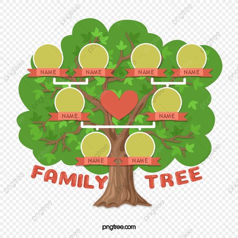 Family Tree Ideas For Kids, Family Tree Kindergarten, Family Tree Diagram, Family Crafts Preschool, Classroom Awards Certificates, Family Tree Images, Family Tree Clipart, 가족 일러스트, Genealogy Tree