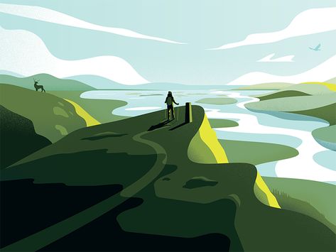 Jack Daly, 블로그 디자인, Label Illustration, Posca Art, Daily Ui, Loch Lomond, Landscape Illustration, Environment Concept Art, Flat Illustration