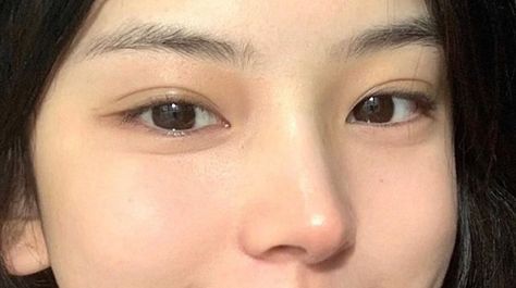 Tapered Eyelid, Korean Double Eyelid, Asian Double Eyelid, Double Eyelids, Chinese Makeup, Glossy Makeup, Double Eyelid, Cute Makeup Looks, Asian Eyes