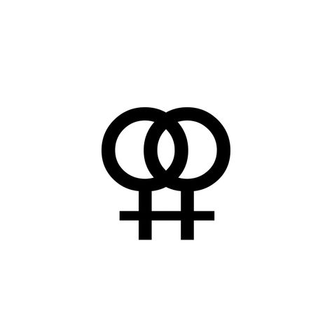 Lesbian Symbol Tattoo, Wlw Tattoo Ideas, Pc Tattoo, Lesbian Tattoo, Lesbian Symbol, Lesbian Stickers, Gay Tattoo, Women Marriage, Female Symbol