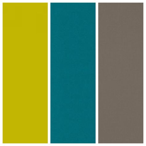 I am in love with the color chartreuse!!! Color scheme: chartreuse, teal, taupe Teal Front Doors, Taupe Bedroom, Teal Color Schemes, Chartreuse Color, Yellow Colour Scheme, Dining Room Combo, Grey Color Scheme, Bedroom Color, Bedroom Color Schemes