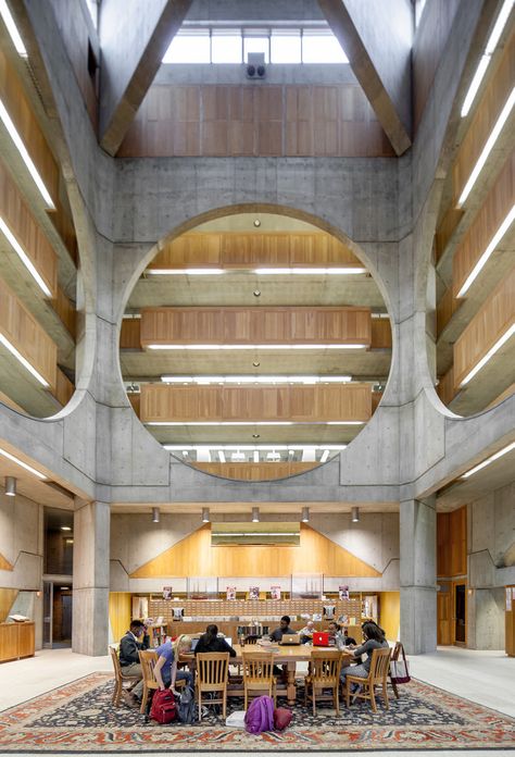 Exeter Library - Louis Kahn – CAD Design | Free CAD Blocks,Drawings,Details Exeter Library, Exeter New Hampshire, Therme Vals, Chinese Architecture Design, Le Corbusier Architecture, Richard Meier, Louis Kahn, Toyo Ito, Neoclassical Interior