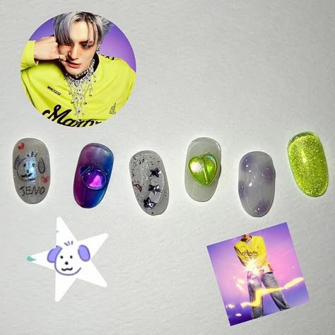 Nct Dream Nails Designs, Nail Art Nct Dream, Nct Dream Tattoo Ideas, Nail Art Nct, Nct Dream Nails, Nct Inspired Nails, Nct Nails Designs, Nct Nails, Nct Concert