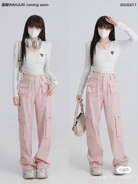 White Outfits For Boys, Pink Acubi, Outfit Inspo Korean, Pink White Outfit, Korean Fashion Pink, Aesthetic Outfits Y2k, Clothes Streetwear, Korean Outfit Street Styles, Lit Outfits