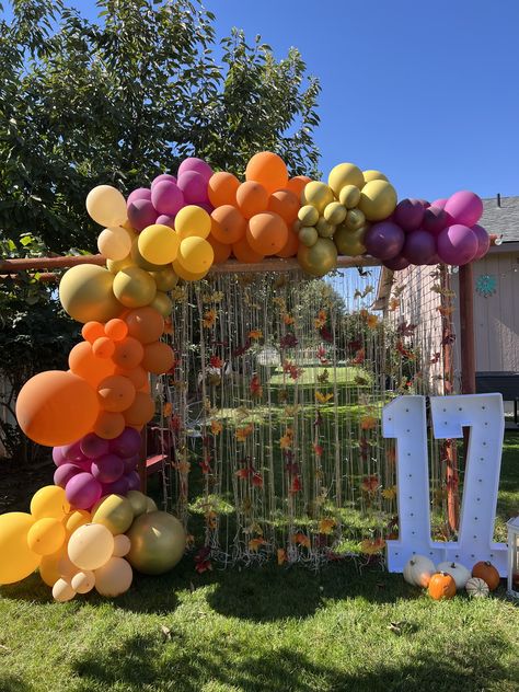 Fall birthday party decorations Autum Decorations Birthday, Fall Festival Themed Birthday Party, Fall Birthday Party Decorations, Fall Birthday Decorations, Autum Decorations, Fall Birthday Party, Fall Birthday Parties, Kids Party Decorations, 17th Birthday