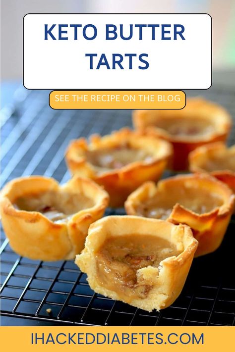 Keto Butter Tarts Recipe, Keto Butter Tarts, Sugar Free Butter Tarts, Mini Pecan Pie, Mini Pecan Pies, Sugar Free Baking, Sugar Free Recipes Desserts, Tart Filling, Butter Tarts