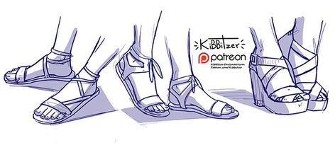 Sandals Drawing Sketch, Sandles Reference Drawing, Sandals Reference Drawing, Sandal Drawing Reference, How To Draw Sandals, Sandals Drawing, Sandals Reference, Figure Drawing Tutorial, Male Figure Drawing