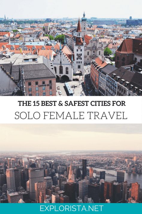 15 best and safest cities for solo female travelers Eco Tourism, Semester Abroad, Cheap Places To Travel, Solo Travel Destinations, Dream Vacations Destinations, Solo Trip, Cat Cafe, Sustainable Travel, Solo Female Travel