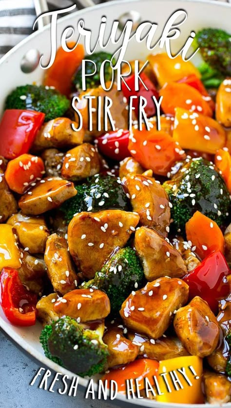 Pork Stir Fry Sauce, Teriyaki Pork Stir Fry, Fried Pork Tenderloin, Teriyaki Pork Tenderloin, Pork Stir Fry Recipes, Teriyaki Pork, Pork Sauce, Pork Stir Fry, Chinese Cooking Recipes