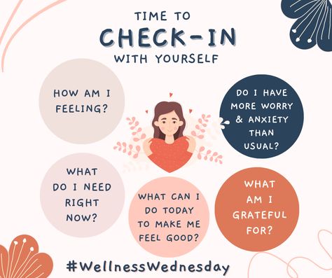 Well Being Wednesday, Wellness Wednesday Aesthetic, Wellness Check Quotes, Wellness Check In, Wednesday Check In, Work Wellness Ideas, Tuesday Check In, Wellness Wednesday Ideas, Wellness Wednesday Quotes Inspirational