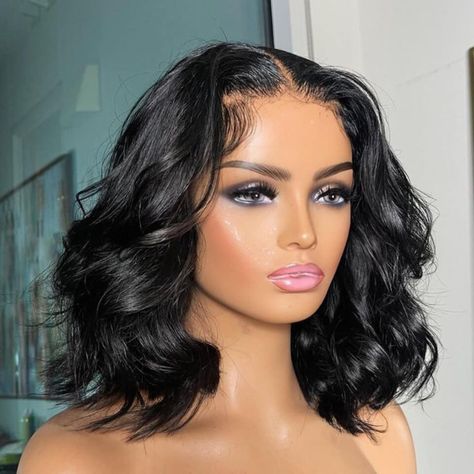 Body Wave Ready To Go Glueless Bob Wig For Women 100% Human Hair Wigs 4x4 Lace Closure Wig Lace Body Wave Bob Wig, Body Wave Bob, Wig Ideas, Birthday Hair, Short Hair Wigs, 100 Human Hair Wigs, Wig Lace, Human Virgin Hair, Black Hairstyles