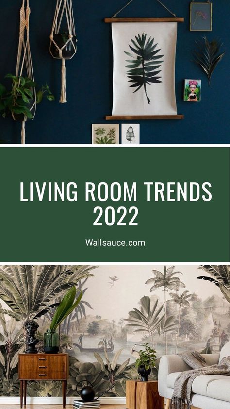 In this article, be wowed by the must-have living room colours from cheerful yellow to mossy olive green. Step back in time to retro-tastic mid century living room ideas. Embrace your bohemian side with organic decor and oh so much more… It's time to step up your lounge game! Mid Century Living Room Ideas, Living Room Colours, Living Room 2022, Colour Drenching, Dark Green Living Room, Navy Living Rooms, Room Colours, Wallpaper Tropical, Interior Design Games