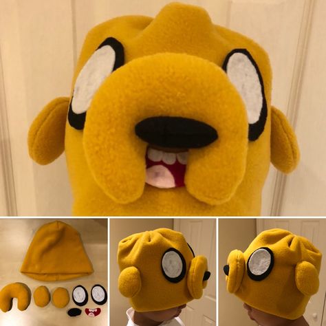 Jake Cosplay Adventure Time, Jake The Dog Cosplay, Jake Adventure Time Costume, Jake The Dog Costume, Dinosaur Emoji, Adventure Time Hat, Princess Bubblegum Cosplay, Adventure Time Jake The Dog, Adventure Time Costume