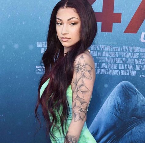 Bhad Bhabie, Danielle Bregoli, Red Ink Tattoos, Pretty Faces, Dark Tattoo, Dream Tattoos, Name Tattoos, Half Sleeve Tattoo, Dope Tattoos