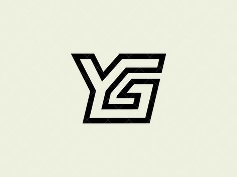 Yg Logo Design, Y Letter Logo, Yg Logo, Letter Mark Logo, Logo Design Letter, Logo Youtube, Unique Monogram, Illustrator Logo, Initial Logo