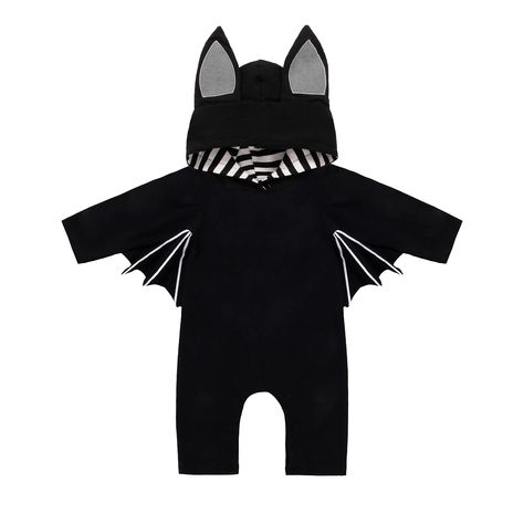 Bat Cloak, Bat Onesie, Gothic Baby Clothes, Alternative Baby Clothes, Goth Baby Clothes, Hoodie Jumpsuit, Punk Baby, Gothic Baby, Vampire Clothes