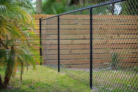 Black Chain Link Fence, Chain Link Fence Installation, Chain Fence, Fence Installation, Pet Fence, Mesh Fencing, Fencing Companies, Farm Fence, Fence Decor