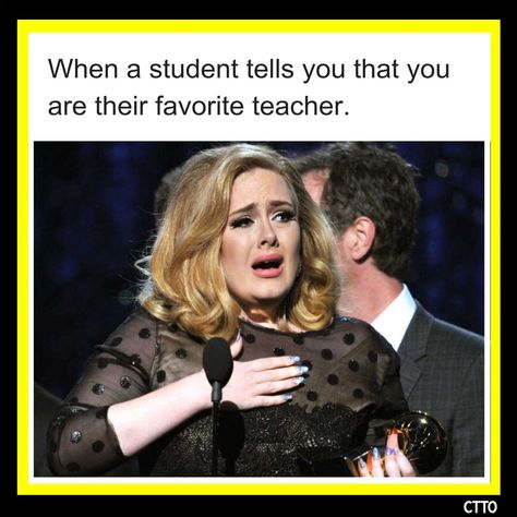 That feeling when your students say you’re their favorite teacher… It’s moments like these that make it all worth it! #teacherlove #bestteachermoments #heartfull #teacherlife #teachingjoy #teachersofinstagramfollowloop #eduinspiration #makingadifference #teachingislove #proudteacher #teacherappreciation #classroomfeels #teachergoals #favoriteteacher #GratefulTeacher" Math Teacher Memes, Teacher Funnies, Teacher Humour, Teacher Memes Funny, Teaching Memes, Classroom Memes, Teaching Humor, Math Teacher Humor, Math Jokes