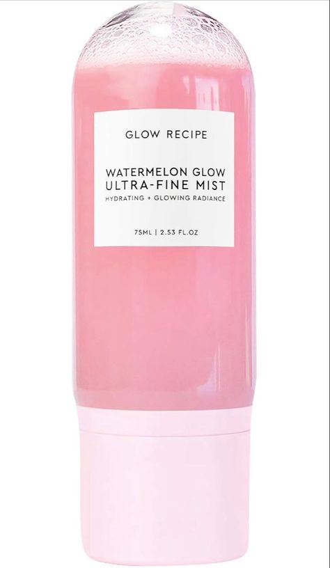 (click to buy) watermelon glow hydrating mist with hyaluronic acid #preppy #preppyspray #preppymist #watermelon #watermelonglow #hydratingmist Glow Recipe Watermelon, Watermelon Glow, Glow Face, Face Spray, Hydrating Mist, Glow Recipe, Facial Mist, Face Hydration, Face Mist