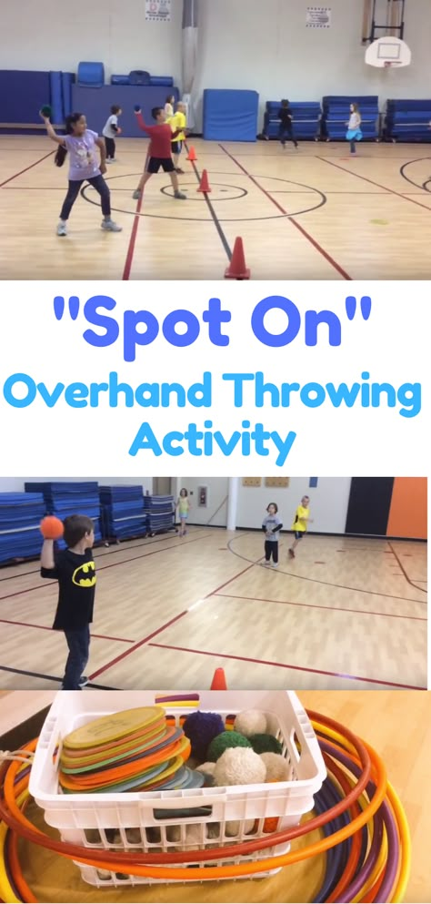 Elementary Pe Station Ideas, Baseball Games For Pe, Early Childhood Pe Games, Pe Teacher Activities, Throwing And Catching Kindergarten, Target Games Physical Education, Kicking Activities For Preschool, Pe Middle School Games, Team Building Pe Games