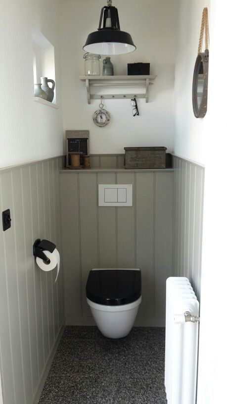 Wc Ideas Downstairs Loo, Cottage Toilet, Understairs Toilet, Small Downstairs Toilet, Cloakroom Toilet, Downstairs Cloakroom, Toilet Ideas, Toilet Room Decor, Small Toilet Room