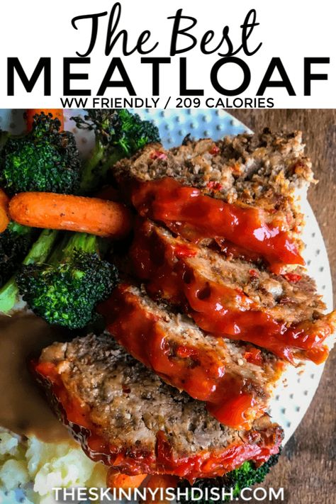 Low Calorie Meatloaf Recipes, Light Meatloaf Recipes, Macro Meatloaf, Ww Meatloaf Recipes, Skinnytaste Meatloaf, 21 Day Fix Meatloaf, Skinnydish Recipes, Best Healthy Meatloaf, Ww Meatloaf