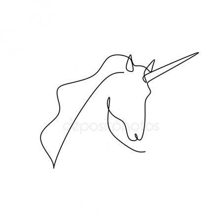 Unicorn Logo, Unicorn Tattoos, Unicorn Drawing, Dad Tattoos, Unicorn Head, Contour Drawing, One Line Drawing, Line Art Tattoos, Line Tattoos