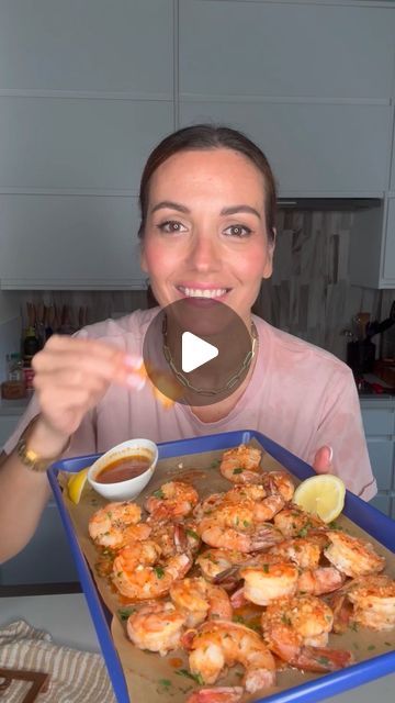 Crab And Shrimp Recipe, Stella Drivas, Parmesan Shrimp, Garlic Parmesan Shrimp, Shrimp Parmesan, Hungry Happens, Lemon Shrimp, Crab Stuffed Shrimp, Source Of Protein