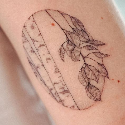 Silver Birch Tree Tattoo, Birch Tree Leaf Tattoo, Birch Leaves Tattoo, Single Arm Tattoo, Silver Birch Tattoo, Aspen Leaves Tattoo, Beech Tree Tattoo, Birch Leaf Tattoo, Quaking Aspen Tree Tattoo