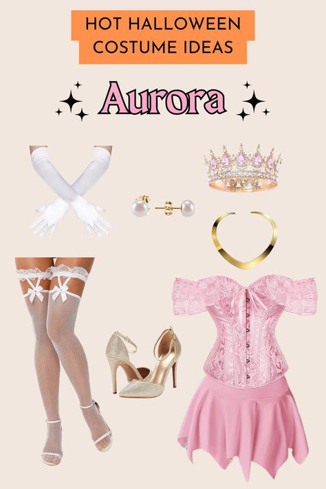 #Ad #AmazonAffiliate ✨ Discover the Magic of Aurora this Halloween! ✨ Transform into the enchanting Sleeping Beauty with our ultimate Aurora Halloween costume guide. We've added a modern twist to it with a sexy pink corset mixed with elegant accessories that add that royal touch, we've got everything you need to channel your inner princess. Get ready to mesmerize at any Halloween party with a look that’s pure magic! 🌙👑 #AuroraCostume #HalloweenInspiration #FairytaleFashion Aurora Halloween Costume, Hot Halloween Costume Ideas, Aurora Halloween, Sleeping Beauty Halloween Costume, Sleeping Beauty Halloween, Hot Halloween Costume, Pink Princess Costume, Princess Aurora Costume, Corset Halloween Costumes